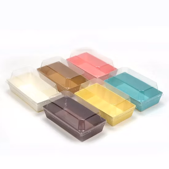 Customization Fast Food Sandwich Packaging with Pet Lid Variety Styles Craft Paper Boxes