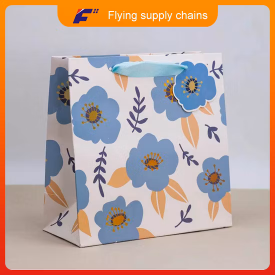 China Factory Wholesale High Quality Designer Custom Printing Fashion Shopping Packaging Tote Paper Bag for Cosmetic Clothing Gift Bags