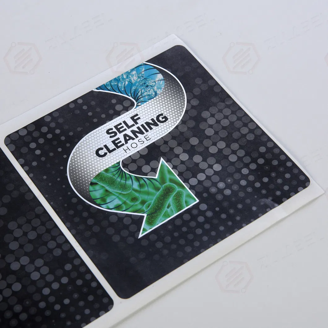 Custom High Quality Self Adhesive Sticker Bright Silver Label