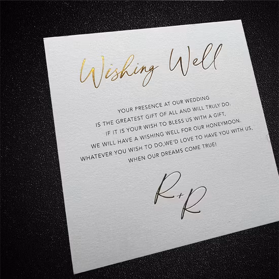 Personalized Greetings Thank You Card Embossed Postcard Gift Customized Thank You Card