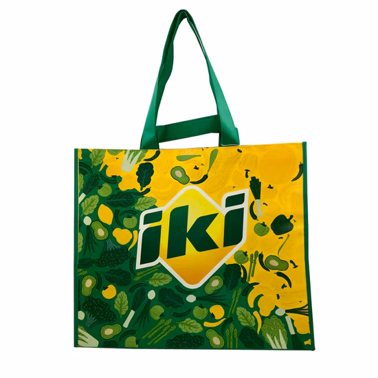 Double Handle Laminated PP Non Woven Shopping Bag for Supermarket